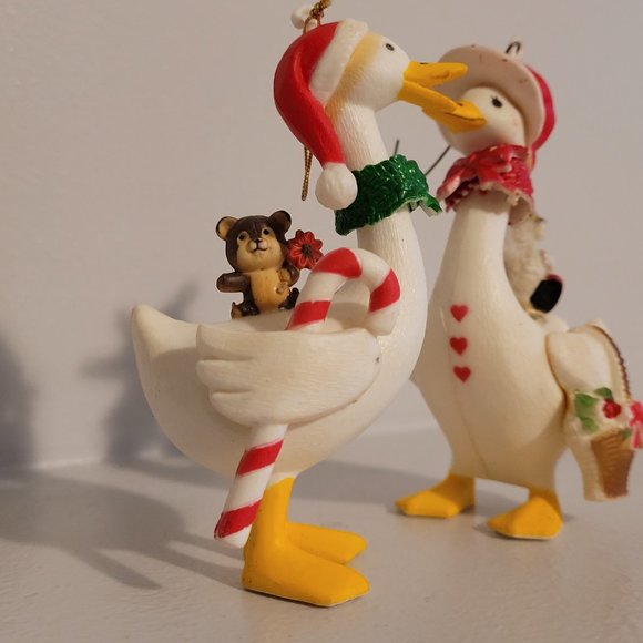 ๐ Vintage Mother & Father Goose Christmas Ornaments - Picture 3 of 5
